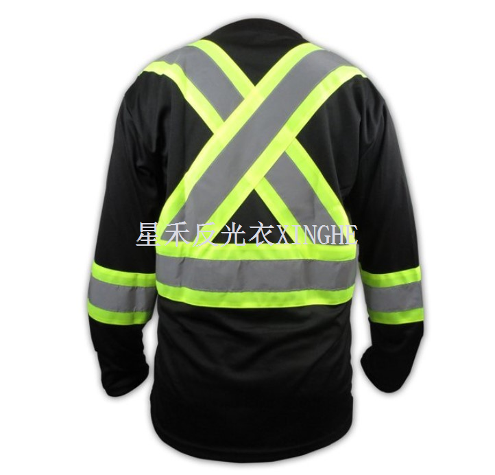 Black High Visibility Safety Shirt