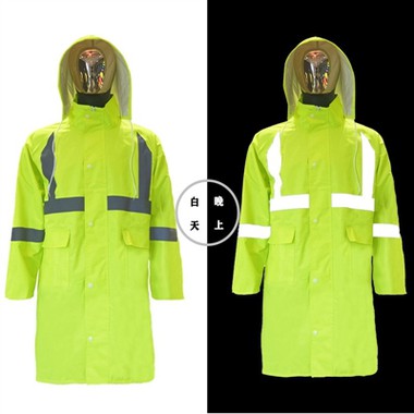 Capa de chuva reflexiva da polícia de trânsito protege você e eu