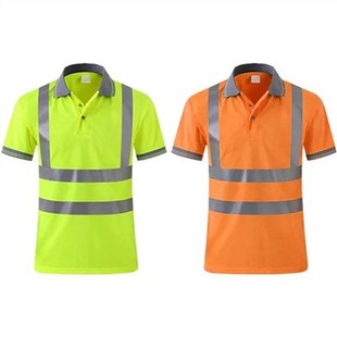 Camisa pólo de segurança reflexiva