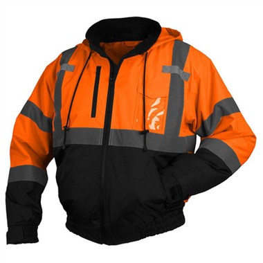 Como comprar roupas refletivas, jaqueta de segurança de inverno