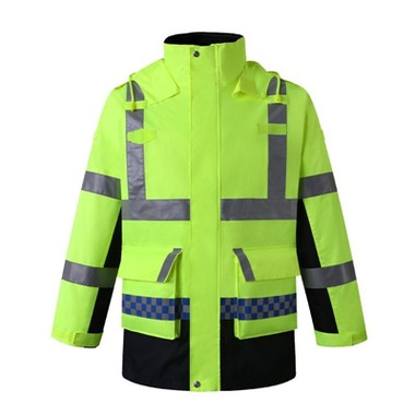 O casaco de segurança de algodão reflexivo é seguro, quente e elegante