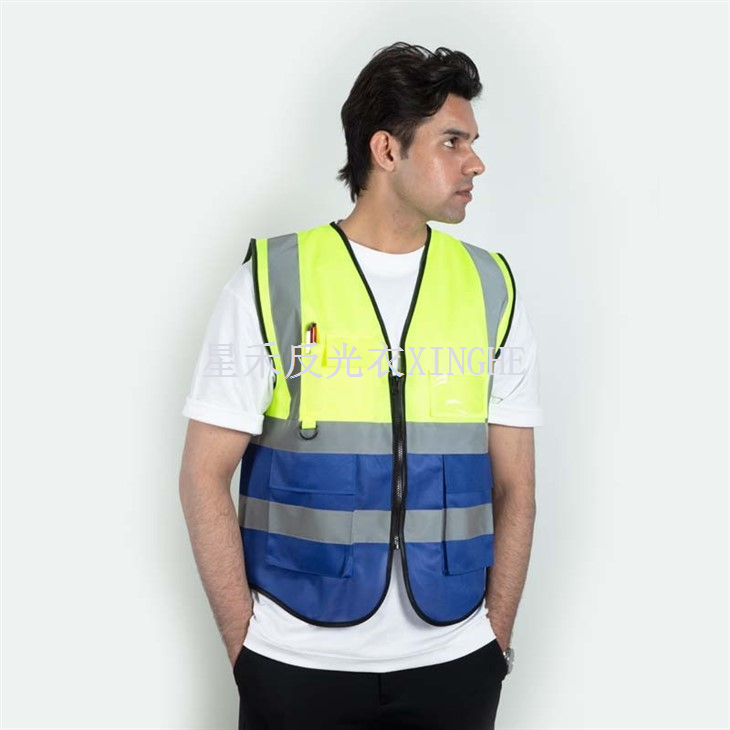 Colete de construção reflexivo de segurança
