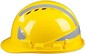 Capacete de segurança de construção amarelo ABS