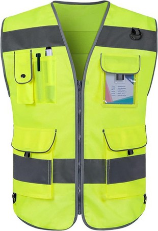 Colete de segurança verde fluorescente barato