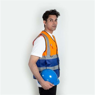 Coletes refletivos para canteiros de obras